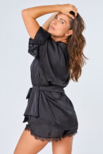 Conjunto Short + Kimono Acetinado. - Imagem 2