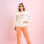 Pijama Manga Longa 100% Algodão.