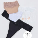 Kit de Calcinhas Fio em Algodão.