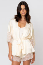 Shortdoll Kimono 03 peças - Vanilla Glow