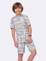 Pijama Monstrinhos p/ colorir.