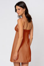 Camisola de Viscose e Renda - Bombay Brown. - Imagem 3