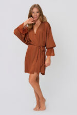 Robe Acetinado - Bombay Brown - Imagem 2