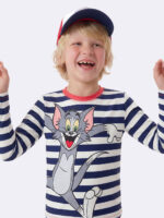 Blusa UV50 Manga Longa Infantil Tom e Jerry.