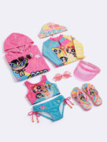 Biquíni Cropped Infantil UV50 Meninas Superpoderosas. - Imagem 4
