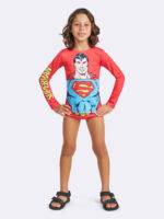 Blusa UV50 Manga Longa Infantil Liga da Justiça. - Imagem 3