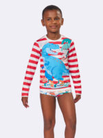 Blusa UV50 Manga Longa Infantil Dino. - Imagem 4