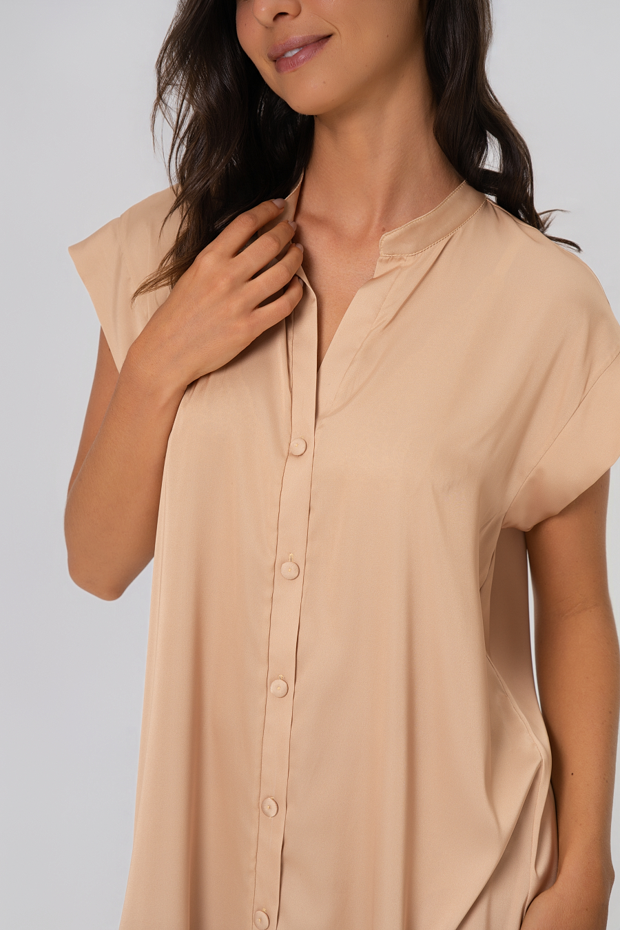 01 UN CML 000924_1_6-v43i4UEcpJAoSff Camisola Chemise Marzipan. - Imagem 1