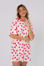Camisola Skin Light - Cereja Print.
