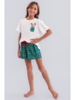 Pijama Infantil/ Juvenil Clássico de Natal.