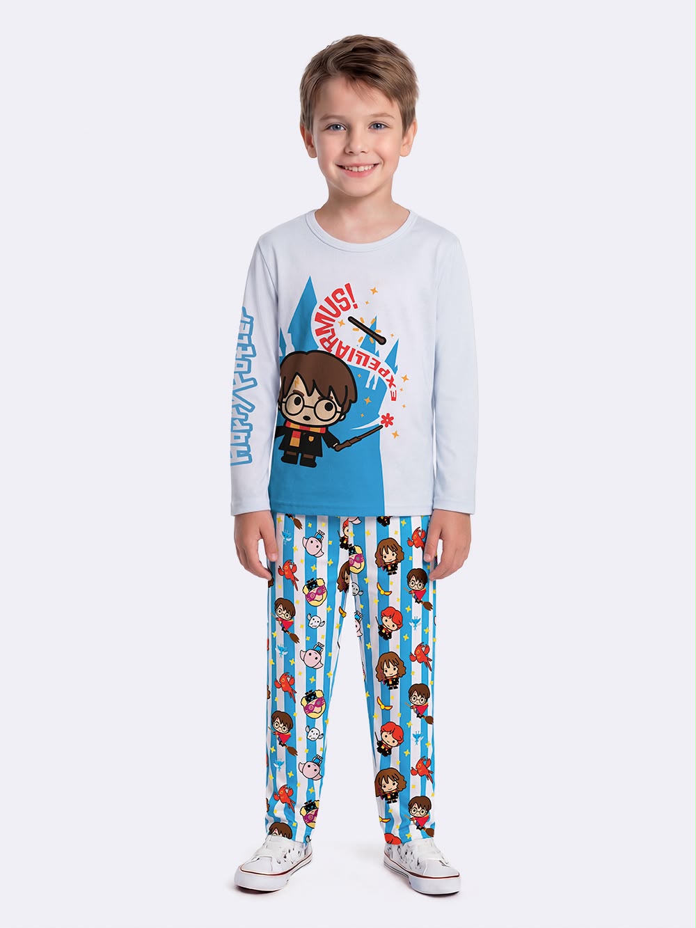 WhatsApp Image 2026-10-11 at 12.49.33 (2) Conjunto Manga Longa Harry Potter. - Imagem 1
